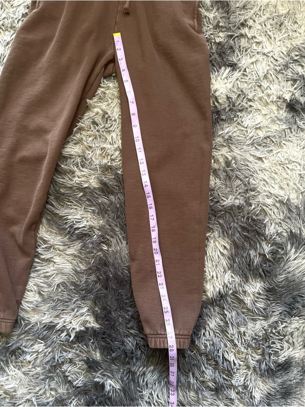 TNA Women's Cozy Fleece Chocolate Brown Drawstring Joggers Pants Size S - Picture 8 of 11